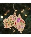 Wooden Decoration | Australia's Floral Emblems Wooden Decoration | Australia's Floral Emblems